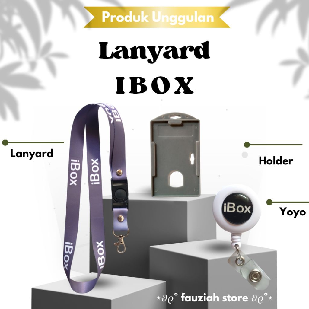 

READY! TALI ID CARD IBOX ABU-ABU / LANYARD IBOX TERMURAH!!!