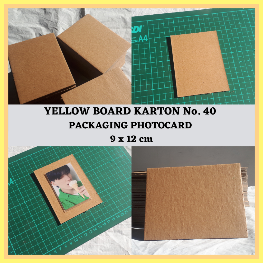 

Yellow Board Kertas Karton Tebal Packaging Photocard 9 x 12 cm No. 40