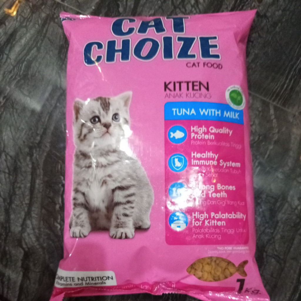 Giltbite_ Cat Choice Kitten Rasa Tuna 1Kg Nutrisi Untuk Anak Kucing-Makanan Kucing Cat Choice