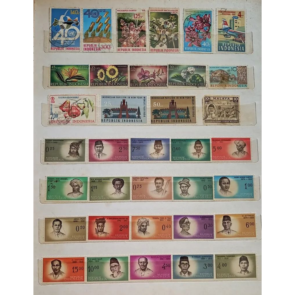 

1 lembar Perangko Indonesia seri jaman dulu