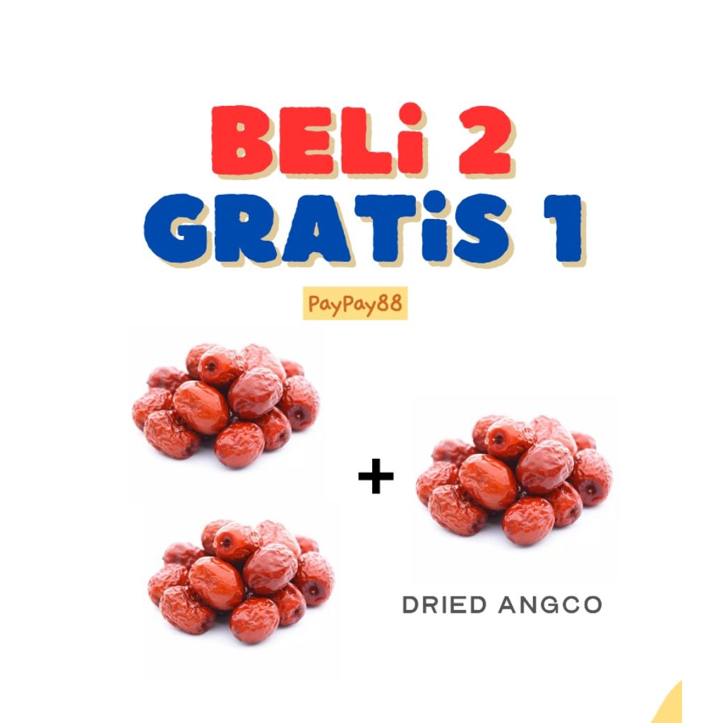 

Angco Premium BUY 2 GET 1 Dried Dates Organic Ang Co Kurma Merah