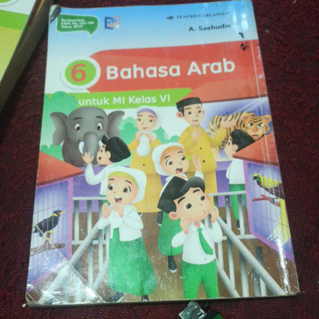 buku bahasa Arab untuk kelas 6 MI Erlangga