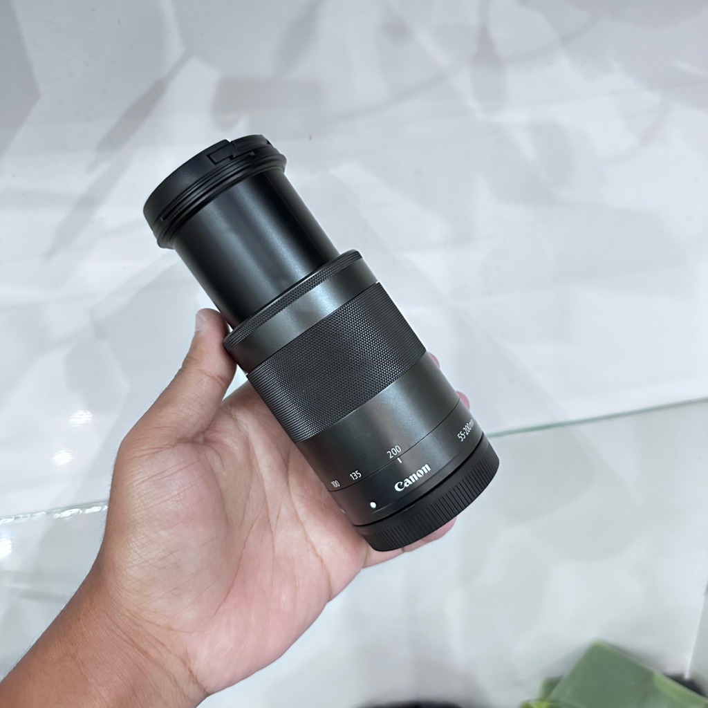 CANON EF-M EFM 55-200mm F4.5-6.3 IS STM FOR CANON MIRRORLESS (LENSA TELE SPORT)