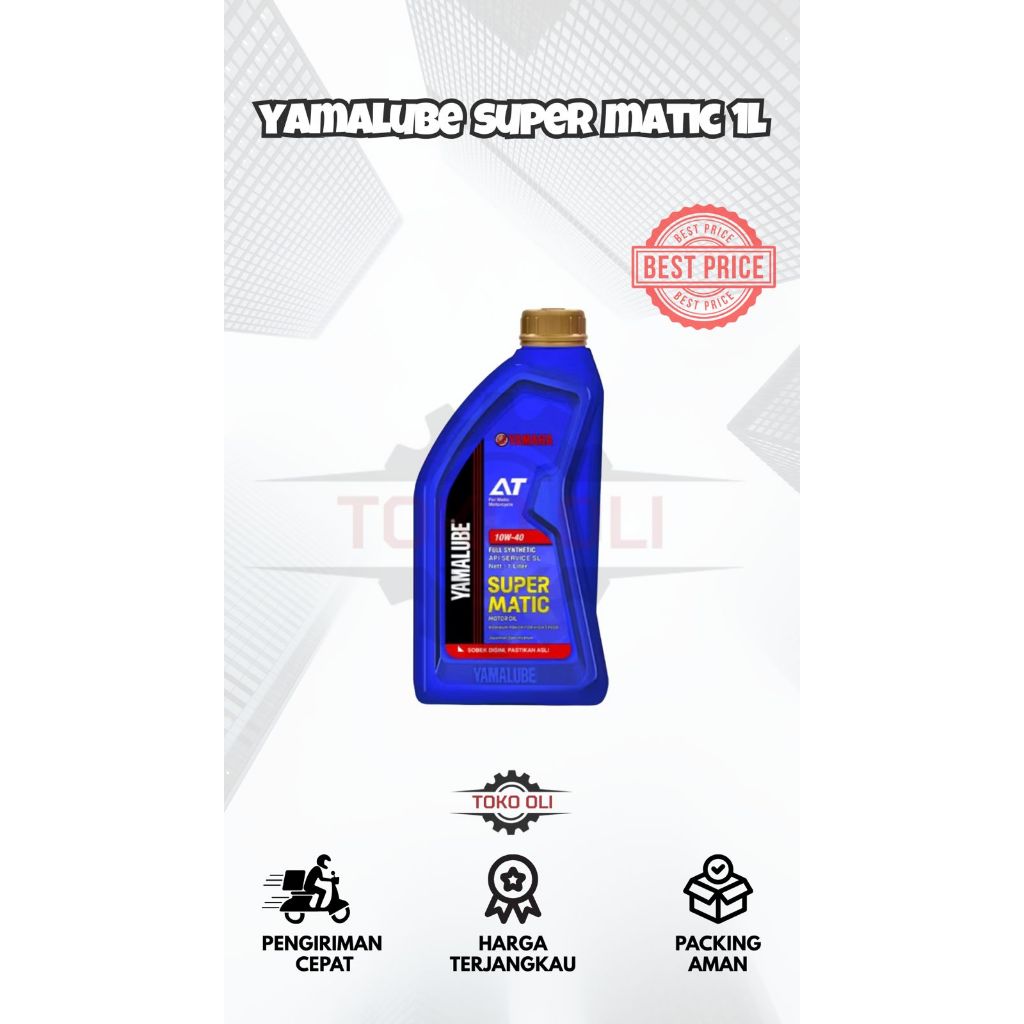 YAMALUBE SUPER MATIC 1L | OLI MATIC BESAR YAMAHA | OLI NMAX , AEROX