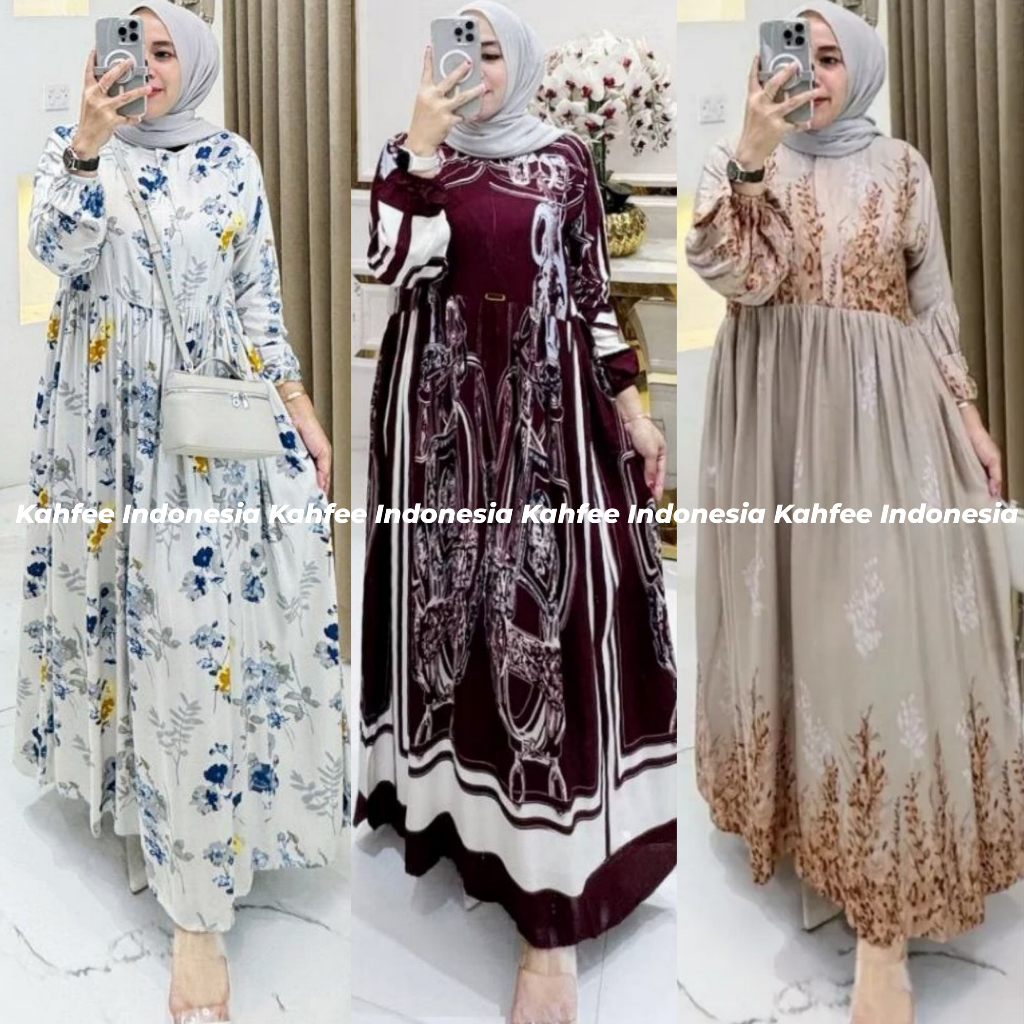 GAMIS MIDI TERBARU RAYON VISCOSE PREMIUM BUSUI FRIENDLY LD 120 - GAMIS MIDI PREMIUM KEKINIAN DAILY