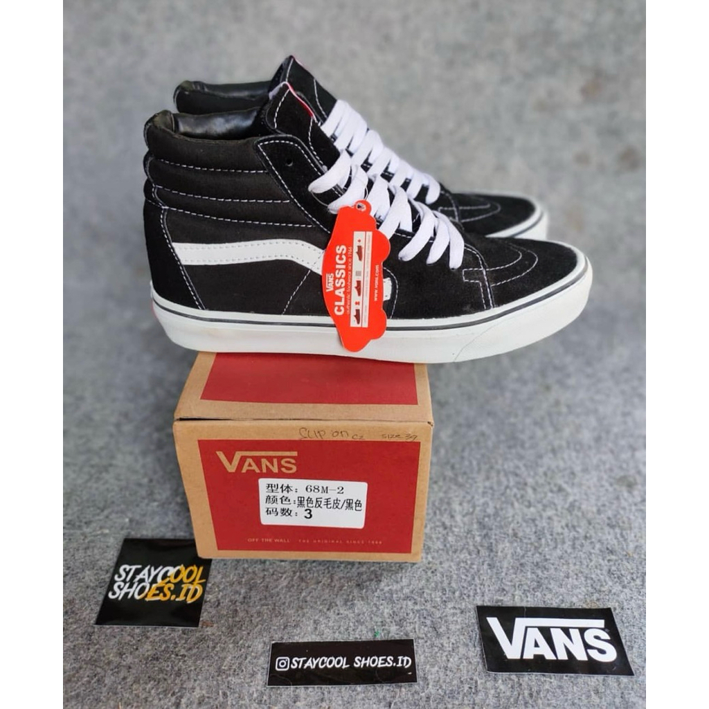 Vans Sk8 Hi black white