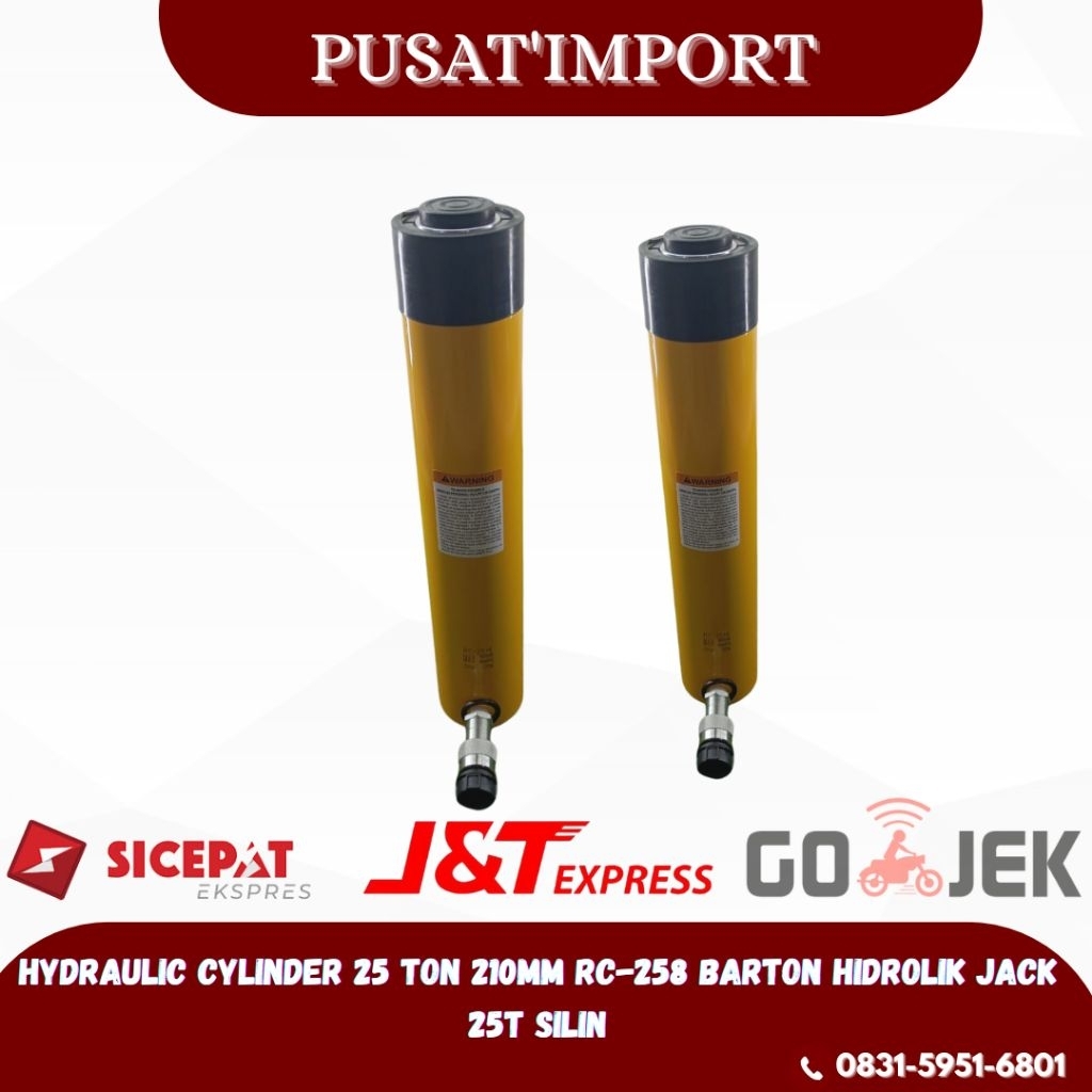 Hydraulic Cylinder 25 ton 210mm rc-258 barton hidrolik jack 25t silinder RC-258