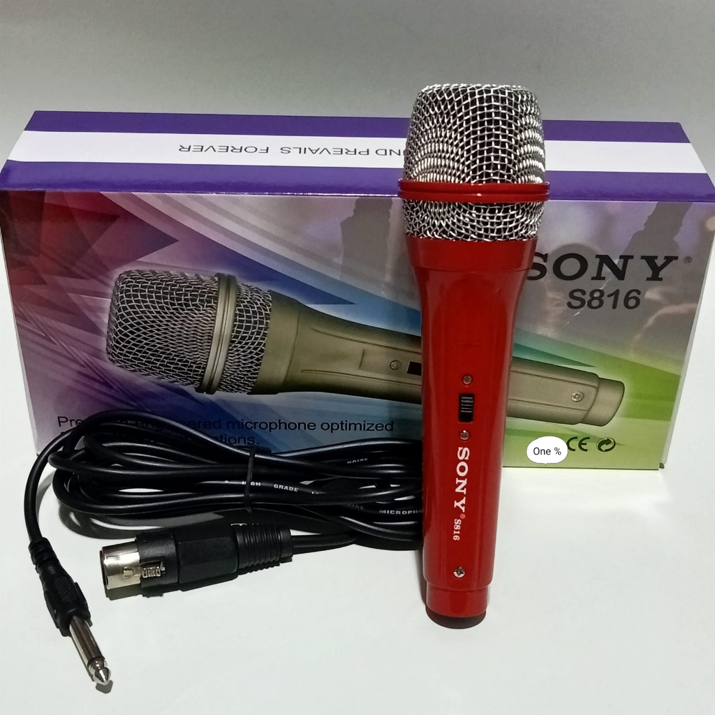 MIC karaoke Suara Bagus Colokan besar Audio Vocal Terbaik Untuk Semua Sound Sistem JERNIH