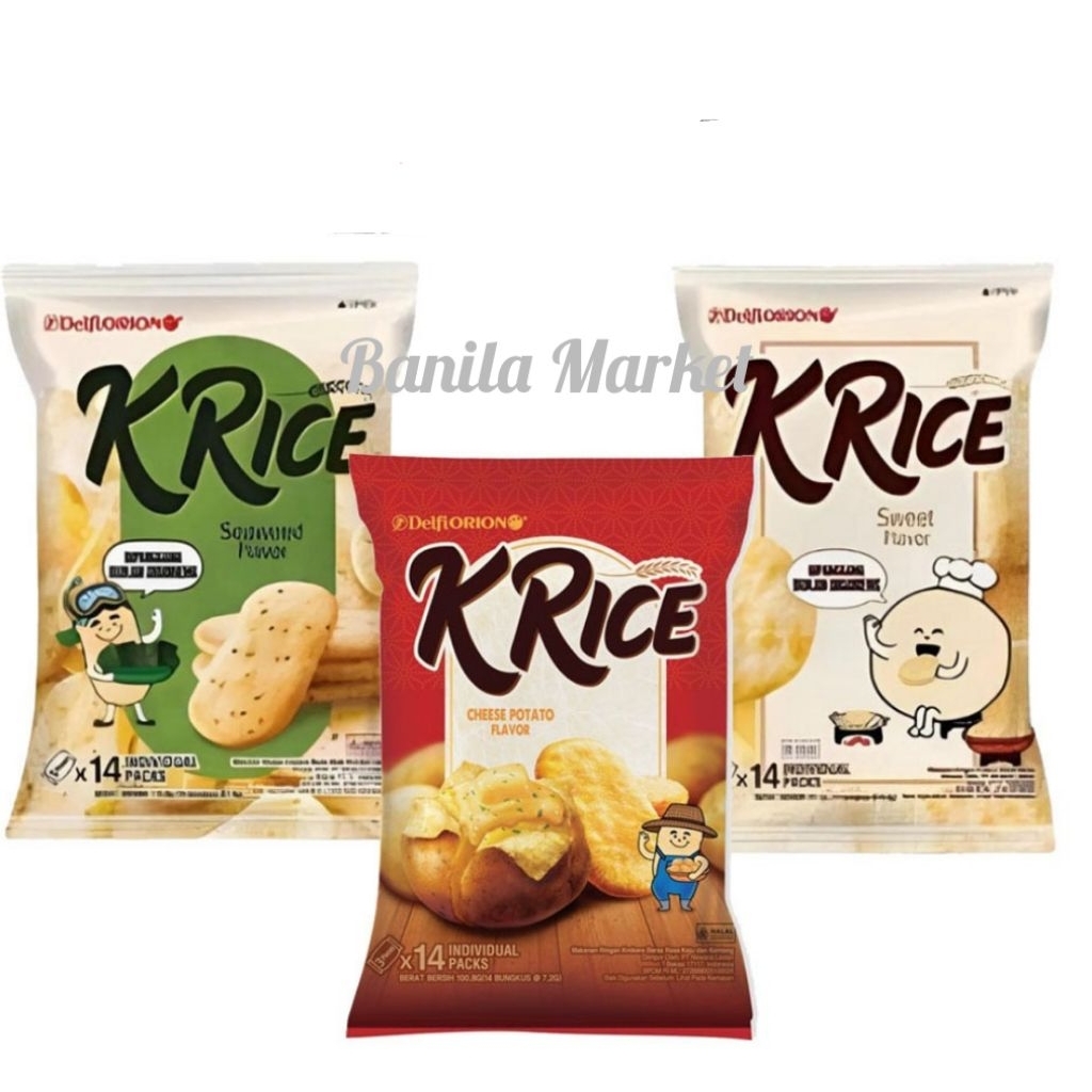 

Delfi Orion K'RICE Crackers isi 14 Sachet // krice