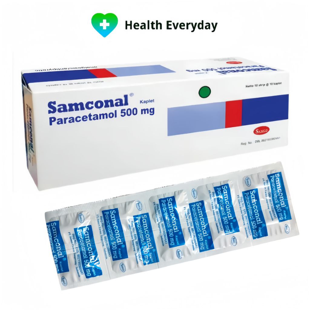 SAMCONAL PARACETAMOL 500mg Tablet isi 100s/Dus