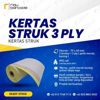 

Kertas Struk NCR HVS 3PLY 75X60 Kertas Kasir/Cafe/Resto/Supermarket