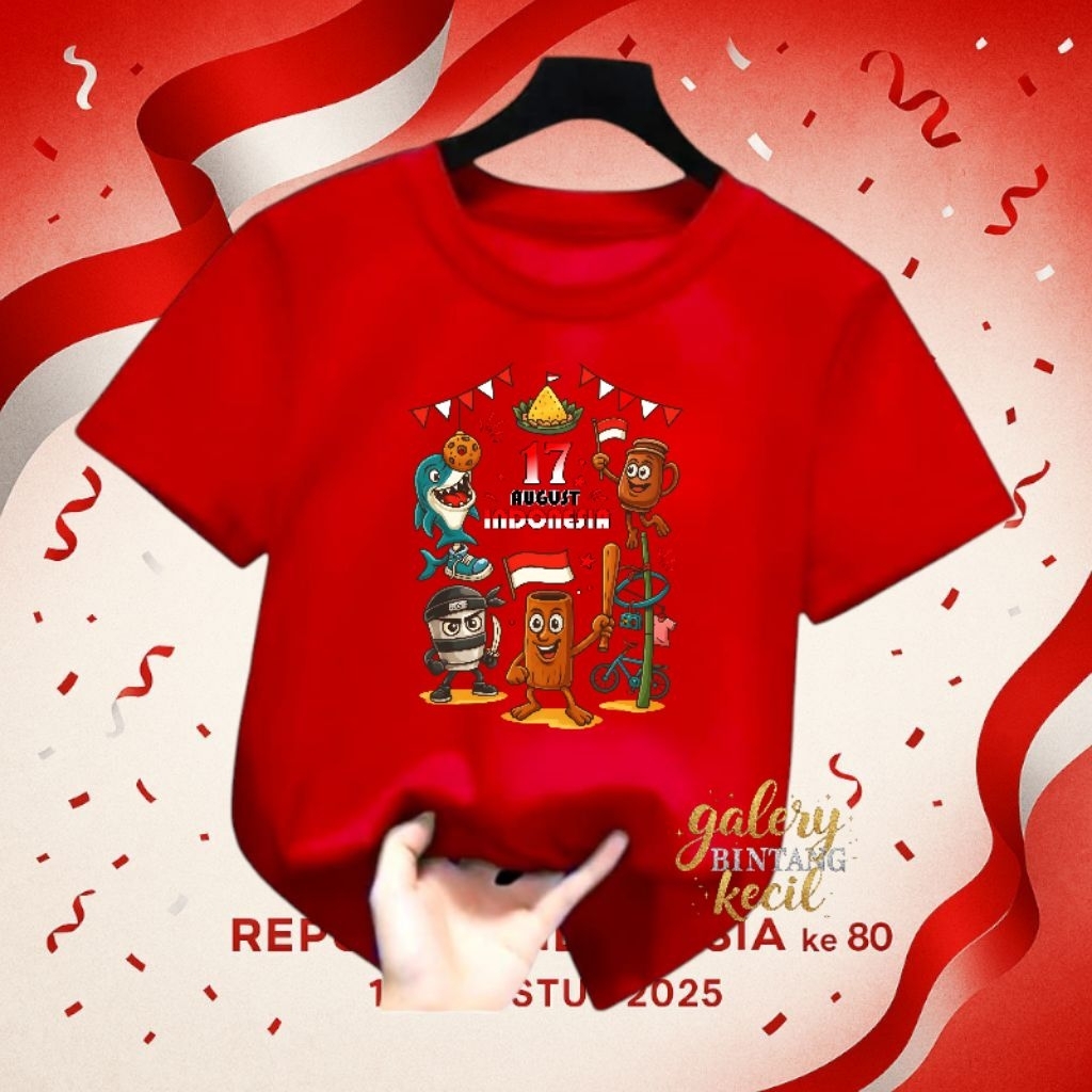 kaos anak-anak anomali 17 agustus# baju anak-anak 17 agustus