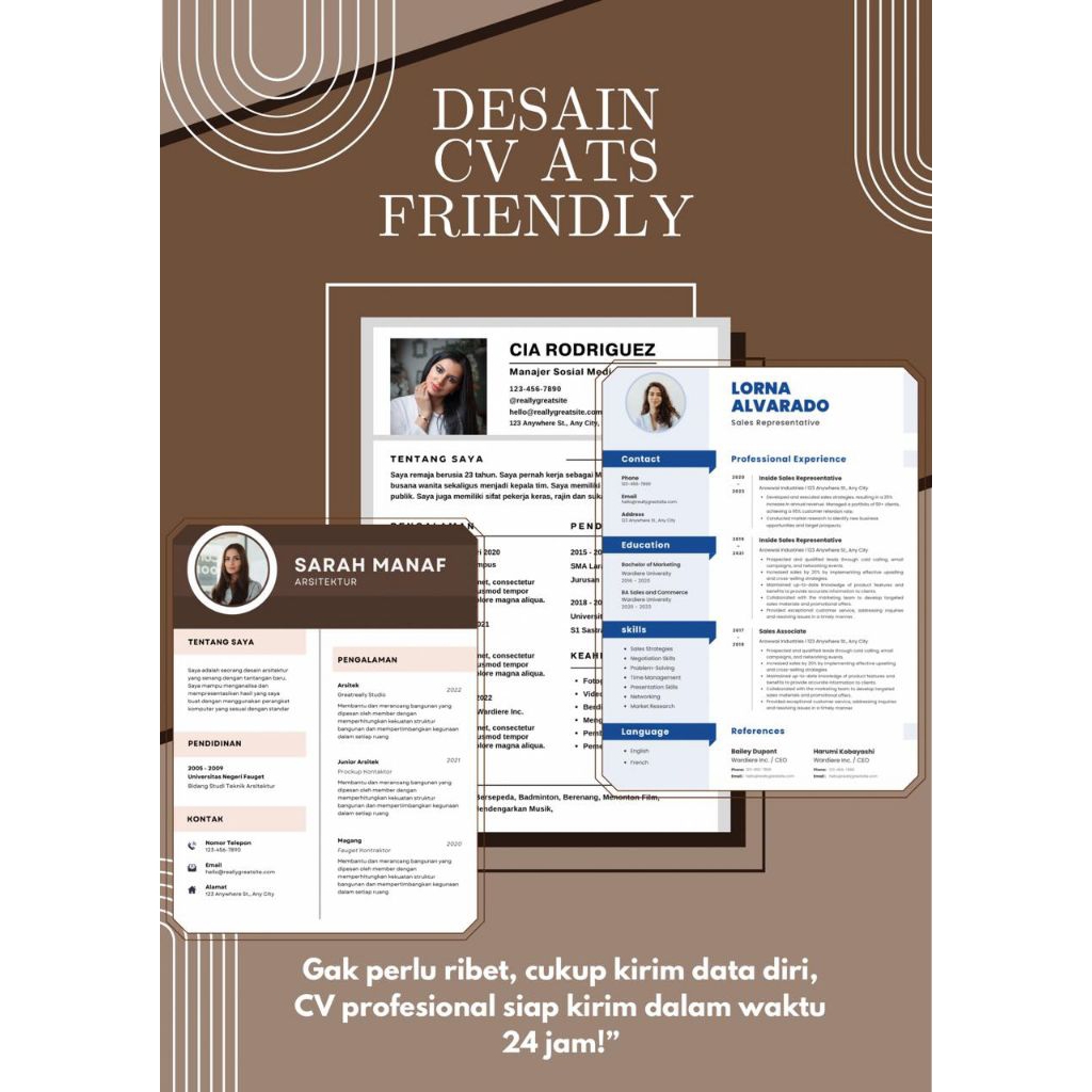 CV ATS Friendly PDF – Jasa Bikin CV Lamaran Kerja Cepat