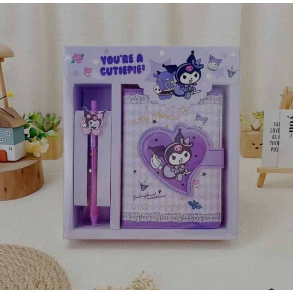 

Note book sanrio kuromi magnet 2in1