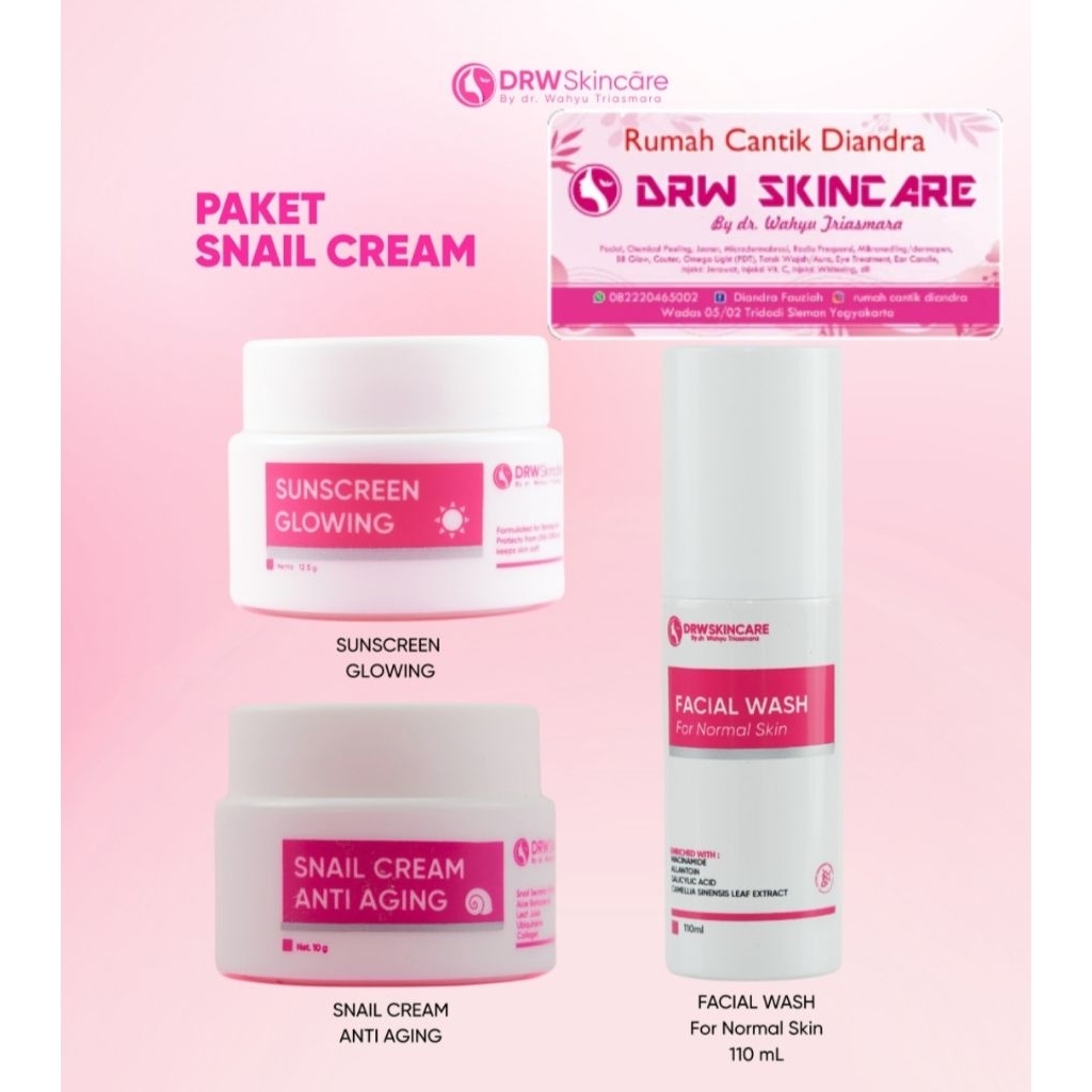 DRW SKINCARE PAKET  SNAIL CREAM