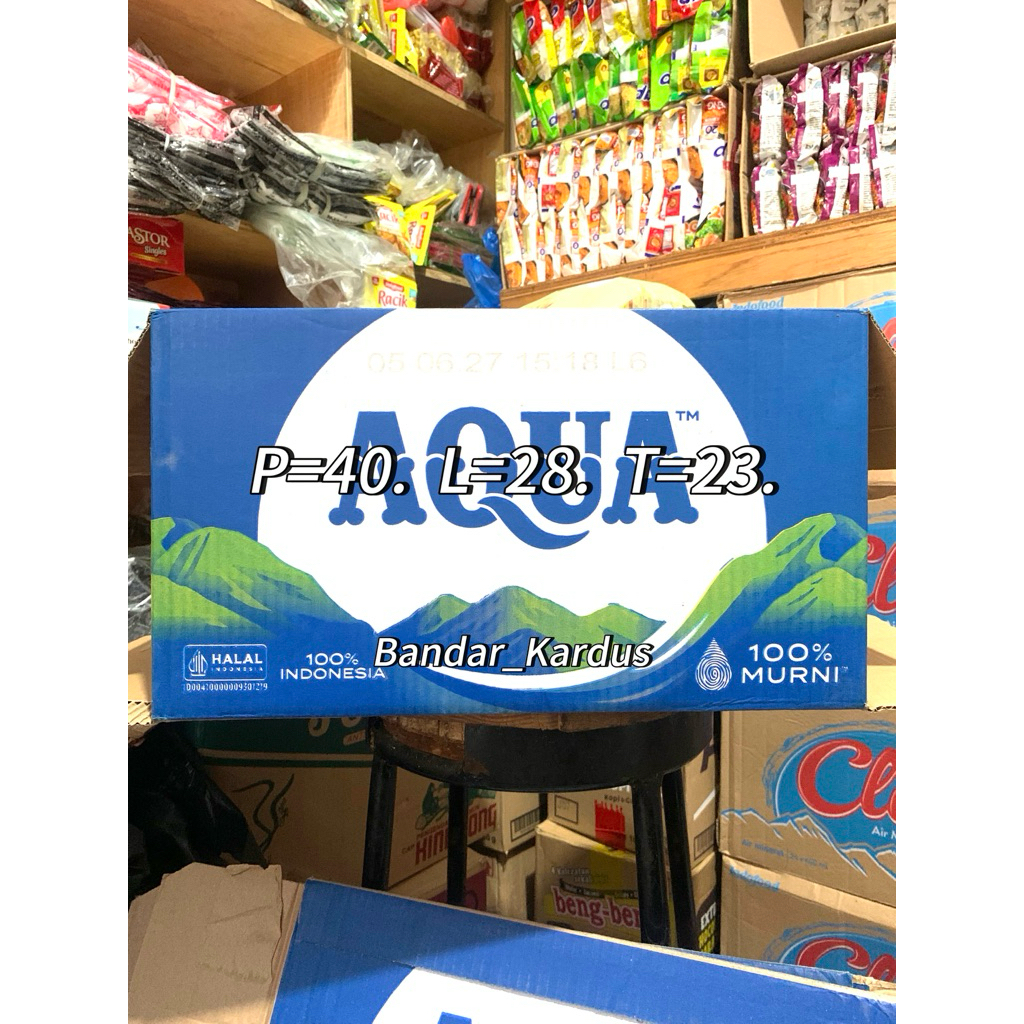

Obral Kardus Dus Bekas Aqua Tanggung, Layak Pakai, Box Packing