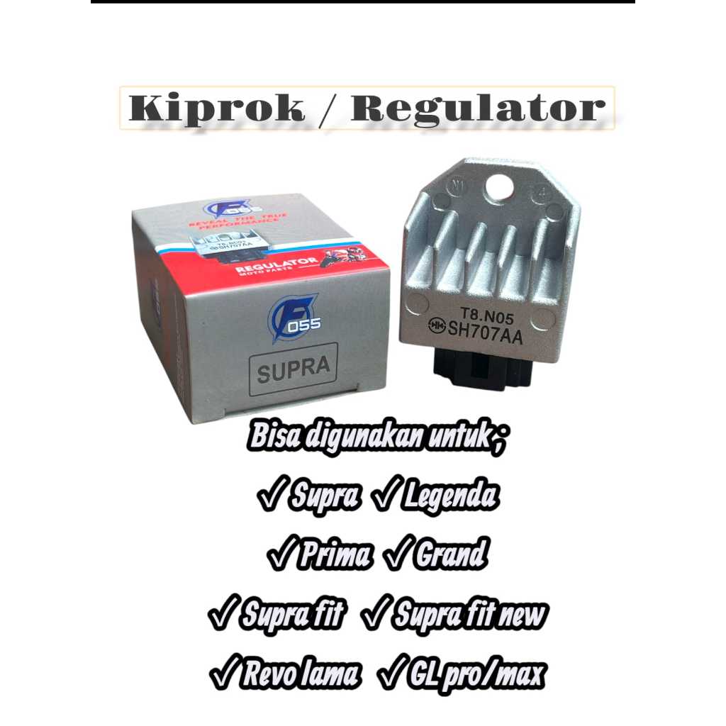 KIPROK REGULATOR HONDA ASLI FOSS SUPRA SUPRA FIT NEW