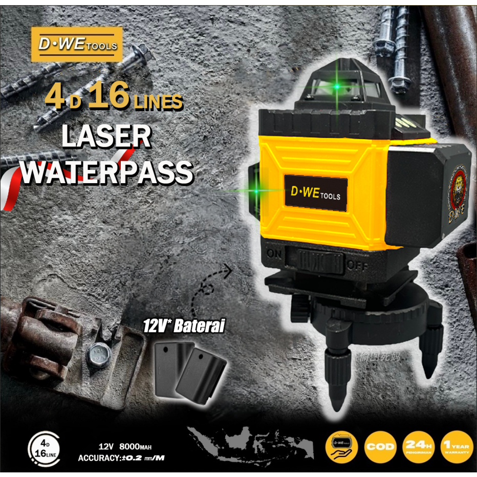 🇩🇪4D 16LINE laser waterpass waterpass laser waterpass digital meteran laser laser level
