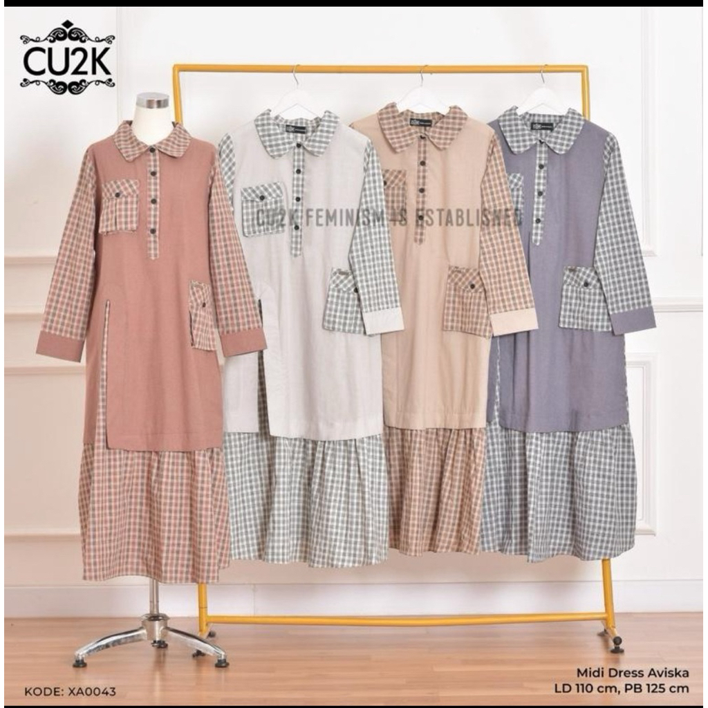 GAMIS WANITA MIDI WANITA TERBARU BY CU2K ORIGINAL
