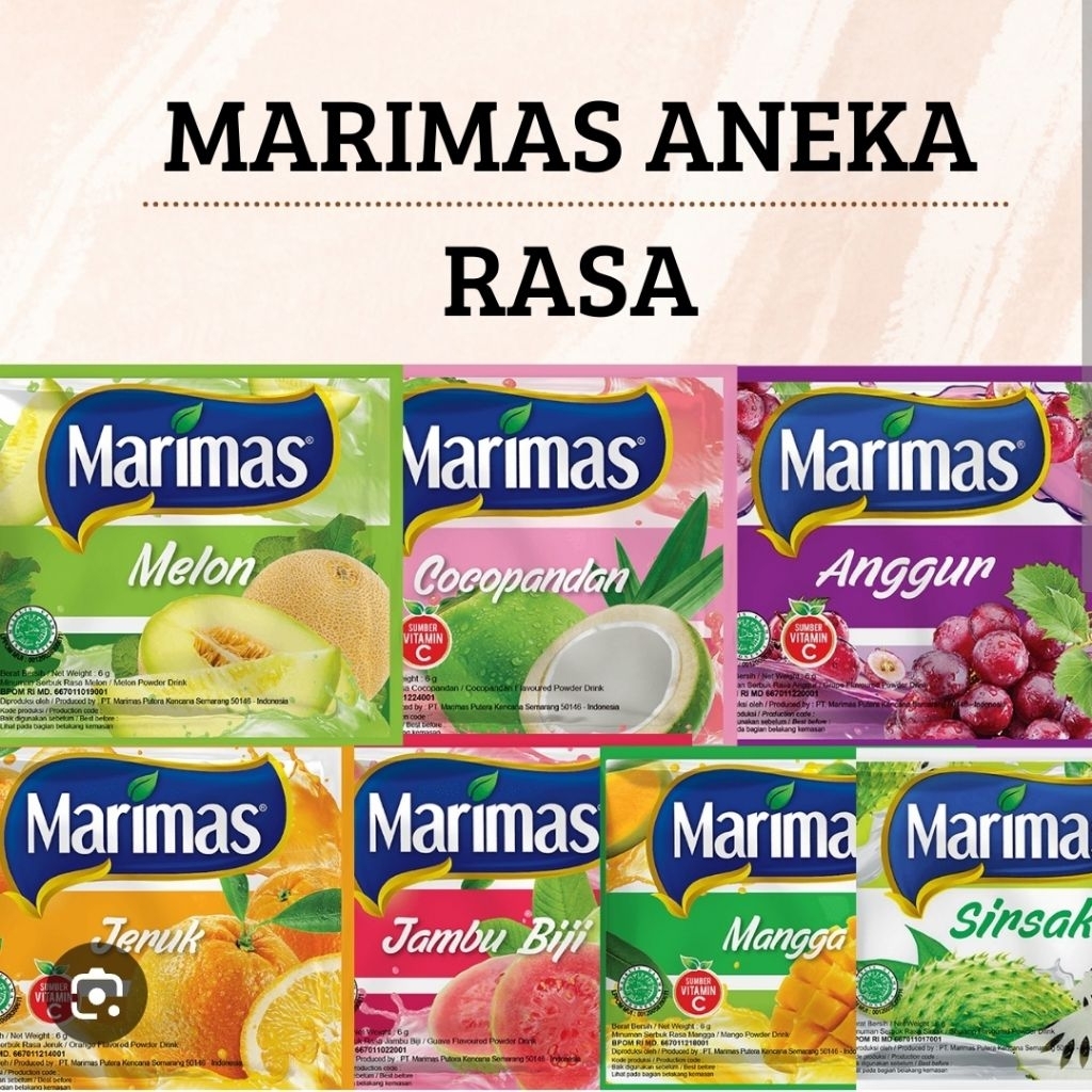 

marimas all varian minuman serbuk isi 10 bungkus
