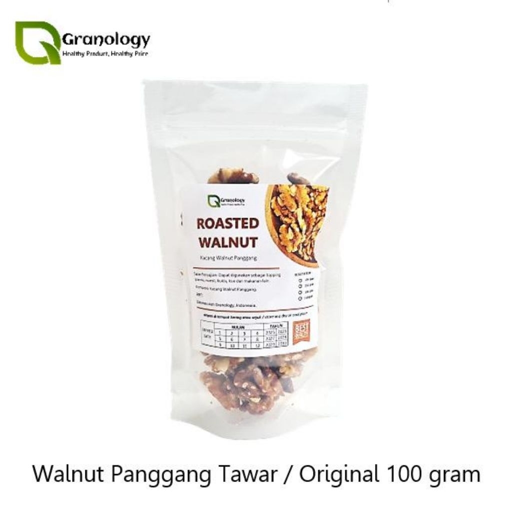 

GRANOLOGY ROASTED WALNUT - KACANG WELNUT OVEN 100GR