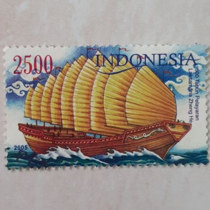 

(ID9) Perangko Indonesia 600th Pelayaran Laksamana Zheng He Tahun 2005