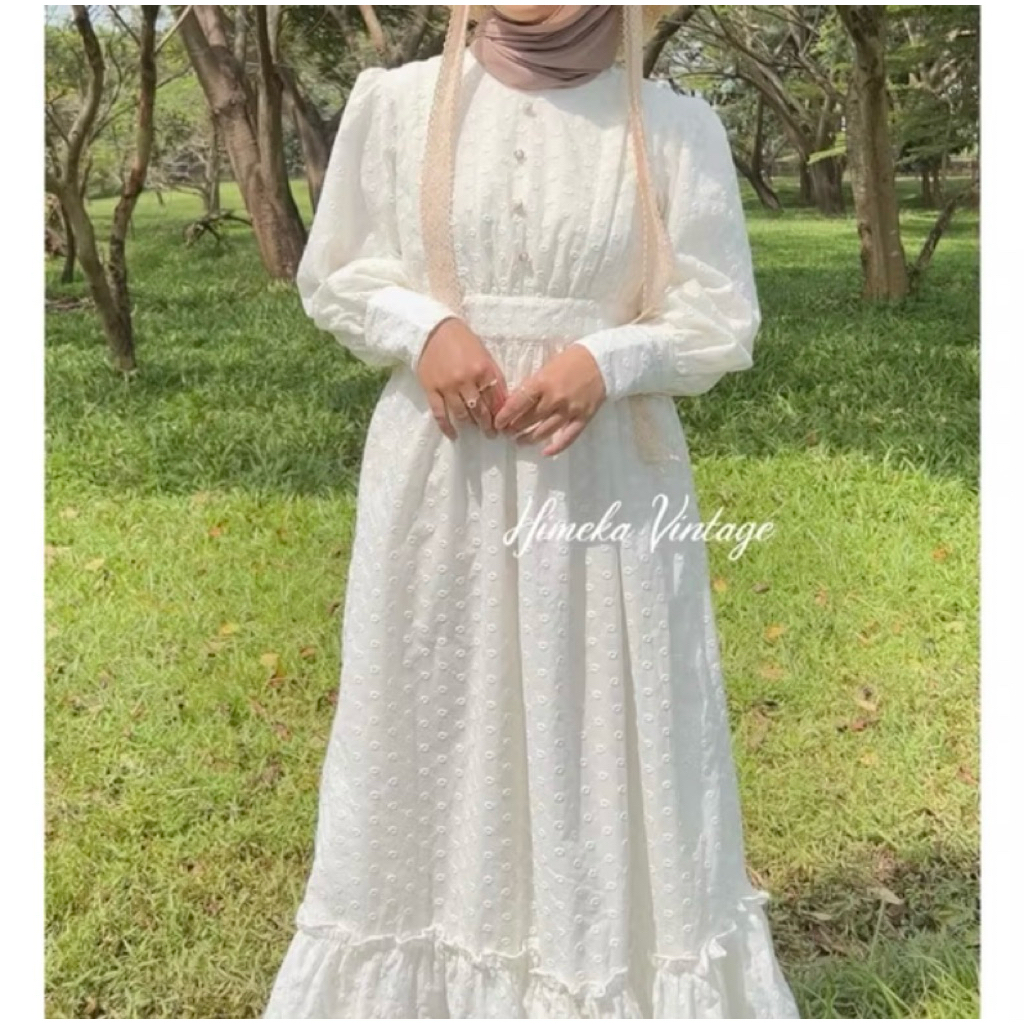 Lizzie cotton dress by himeka vintage (Preloved L)