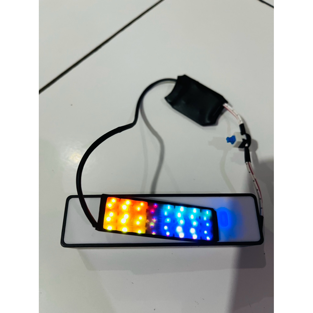 Running Text Android + Lampu Tumpuk RGB Miniatur Bus RKC
