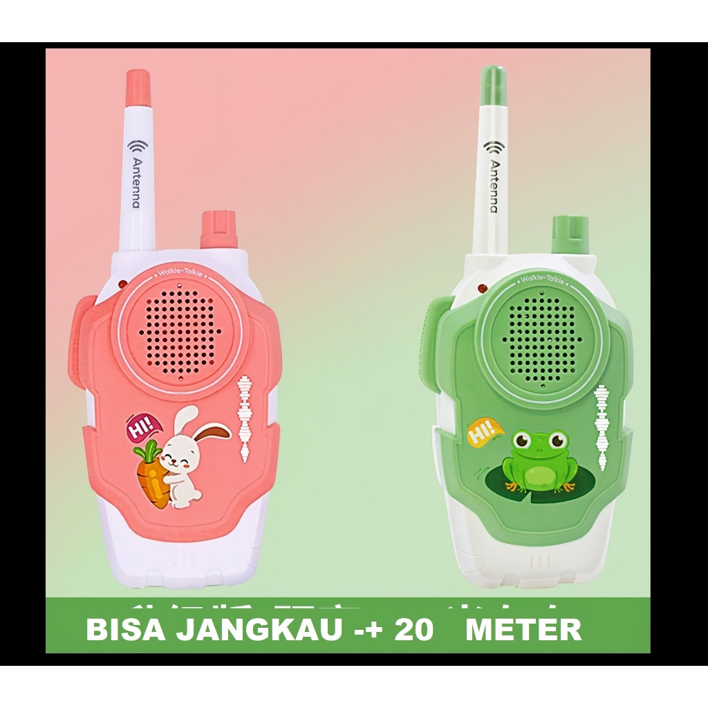 MAINAN ANAK EDUKASI WALKIE TALKIE POLISI SECURITY DUA ARAH PORTABLE KOMUNIKASI HP 2IN1 UNIK MURAH / 