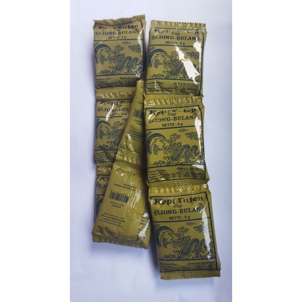 

1 Renceng 10pcs Kopi liong bulan/Kopi tanpa gula (8g) harga termurah