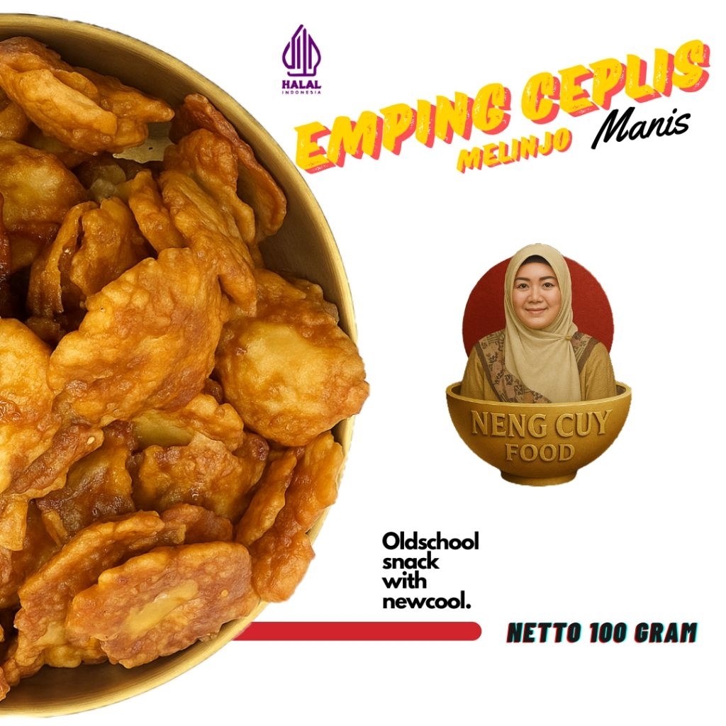 

Emping Ceplis / Emping Gepuk Melinjo Premium Rasa Manis 100 gram