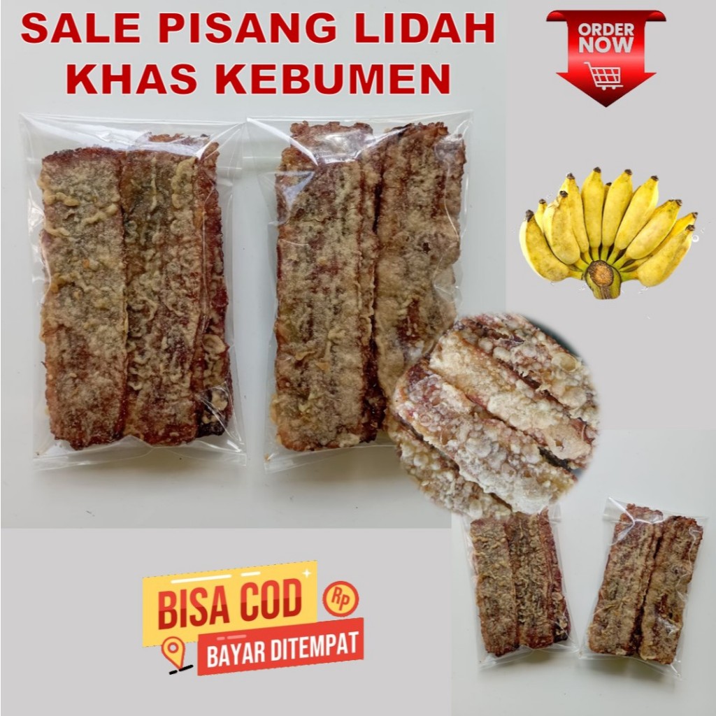 

Cemilan Sale Pisang Lidah Manis Sale Pisang Legit Renyah