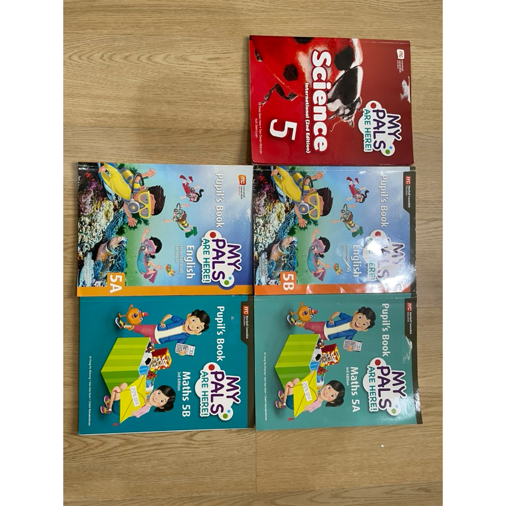 BUKU CETAK ASLI My Pals Are Here 5A & 5B - Pupil’s Book Science English Math