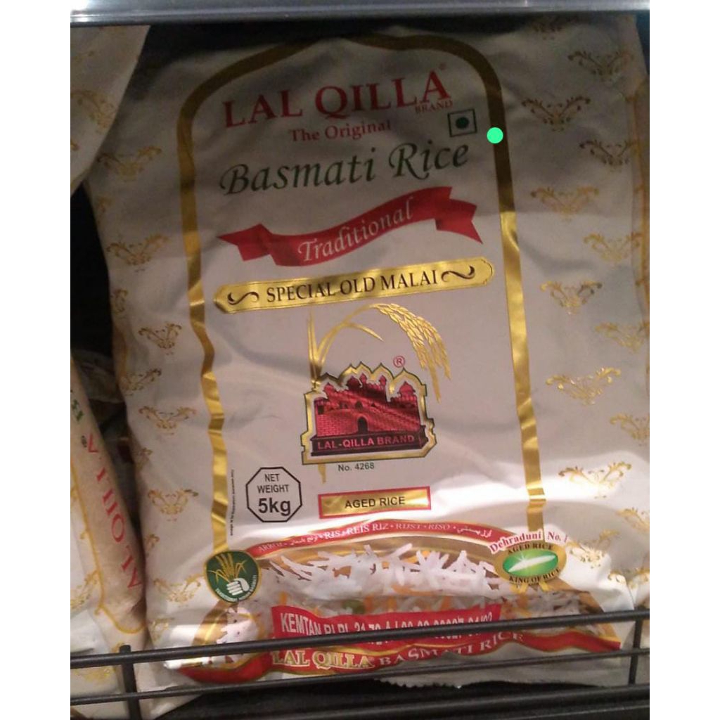 

Beras lal qilaa basmati rice spesial old malai 5 kg
