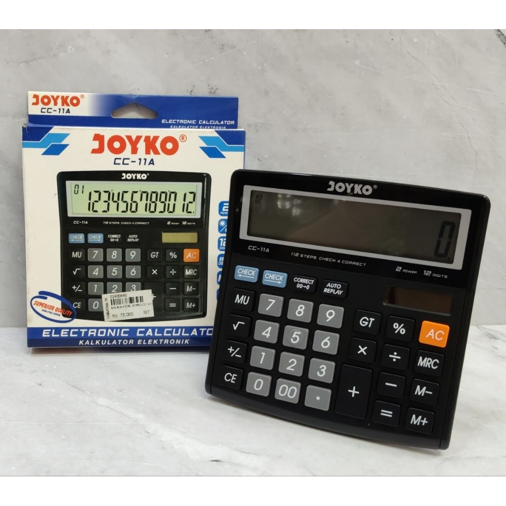 

KALKULATOR JOYKO CC-11A / KALKULATOR ELEKTRONIK / KALKULATOR 12 DIGIT - JOYKO