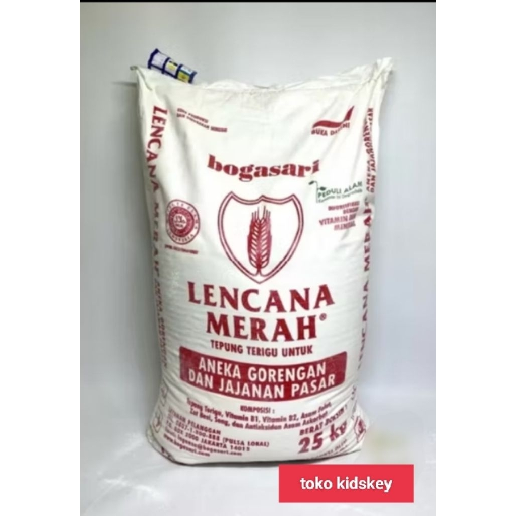 

tepung terigu lencana merah 25 kg