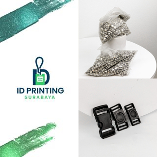 

Bahan Baku Lanyard | Stopper Cantelan Lanyard dan Paku Rivet (Mata Itik)