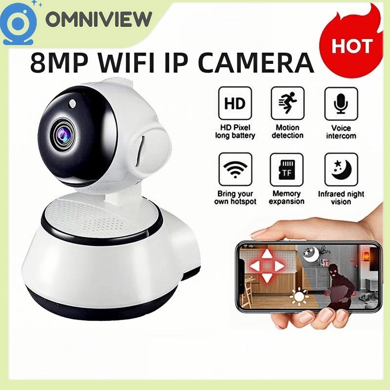 IP Kamera Wireless V380 Pro 1080P CCTV Rumah Pintar Cloud Record Interkom Suara