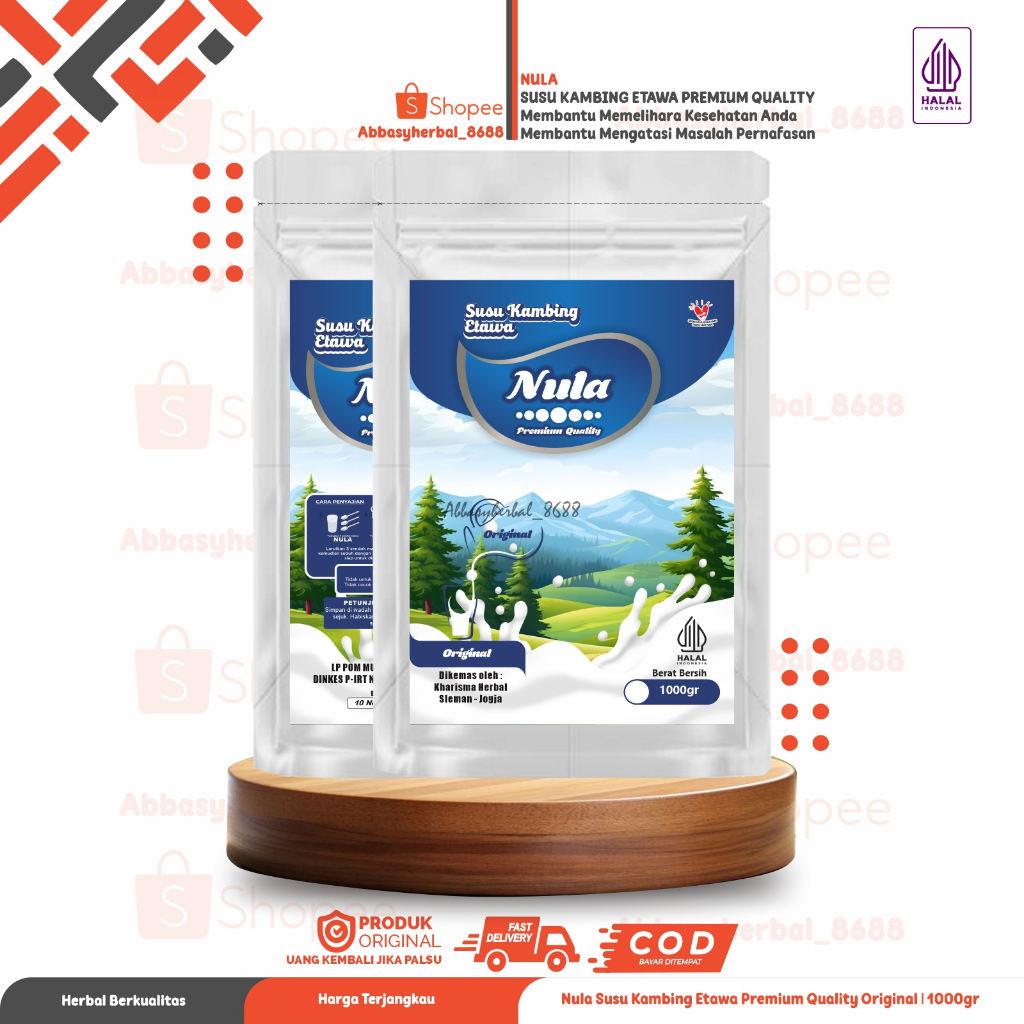 

Abbasy Herbal_SUSU KAMBING ETAWA GRADE A1 1000GR/1KG ORIGINAL