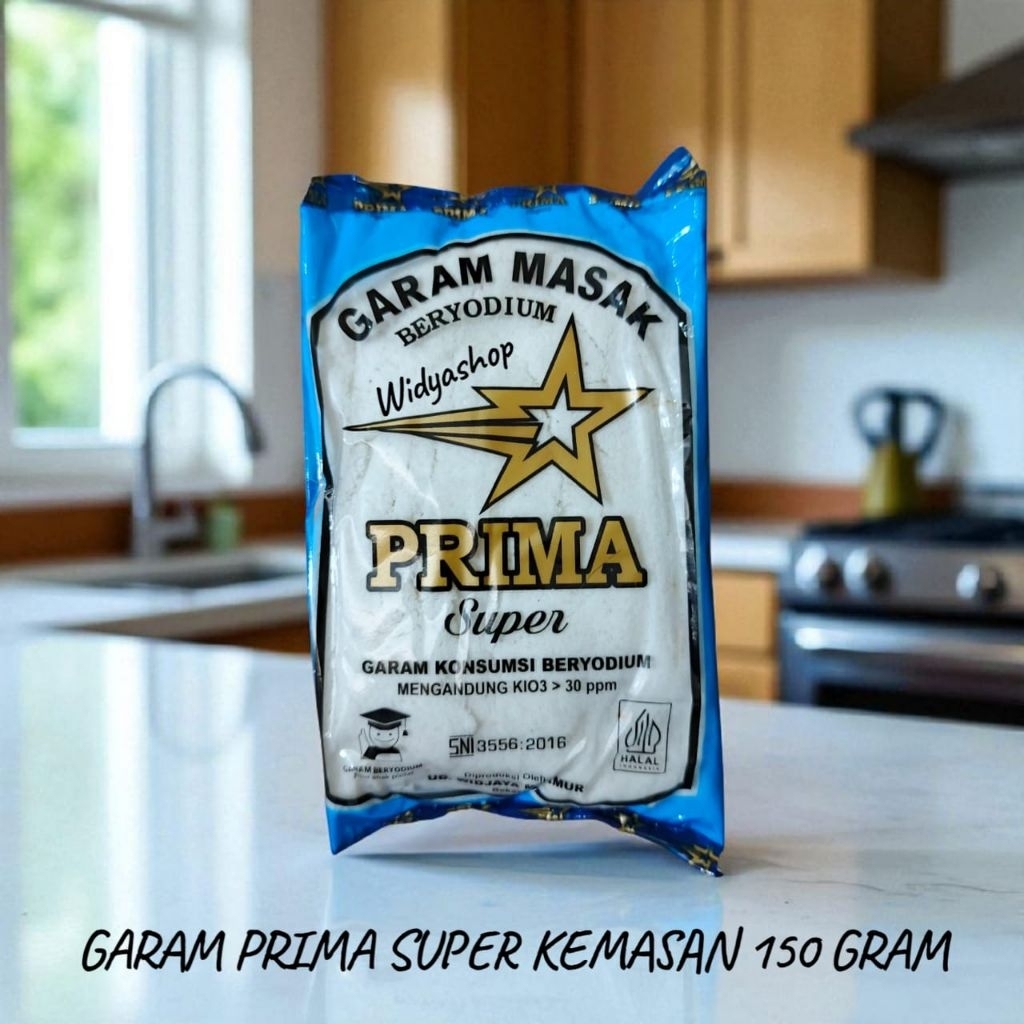 

1 PCS GARAM DAPUR PRIMA SUPER KEMASAN 200 GRAM / GARAM BERYODIUM / GARAM / GAREM