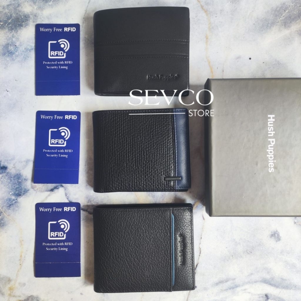 Dompet Kulit RFID HUSH PUPPIES AUTHENTIC Short