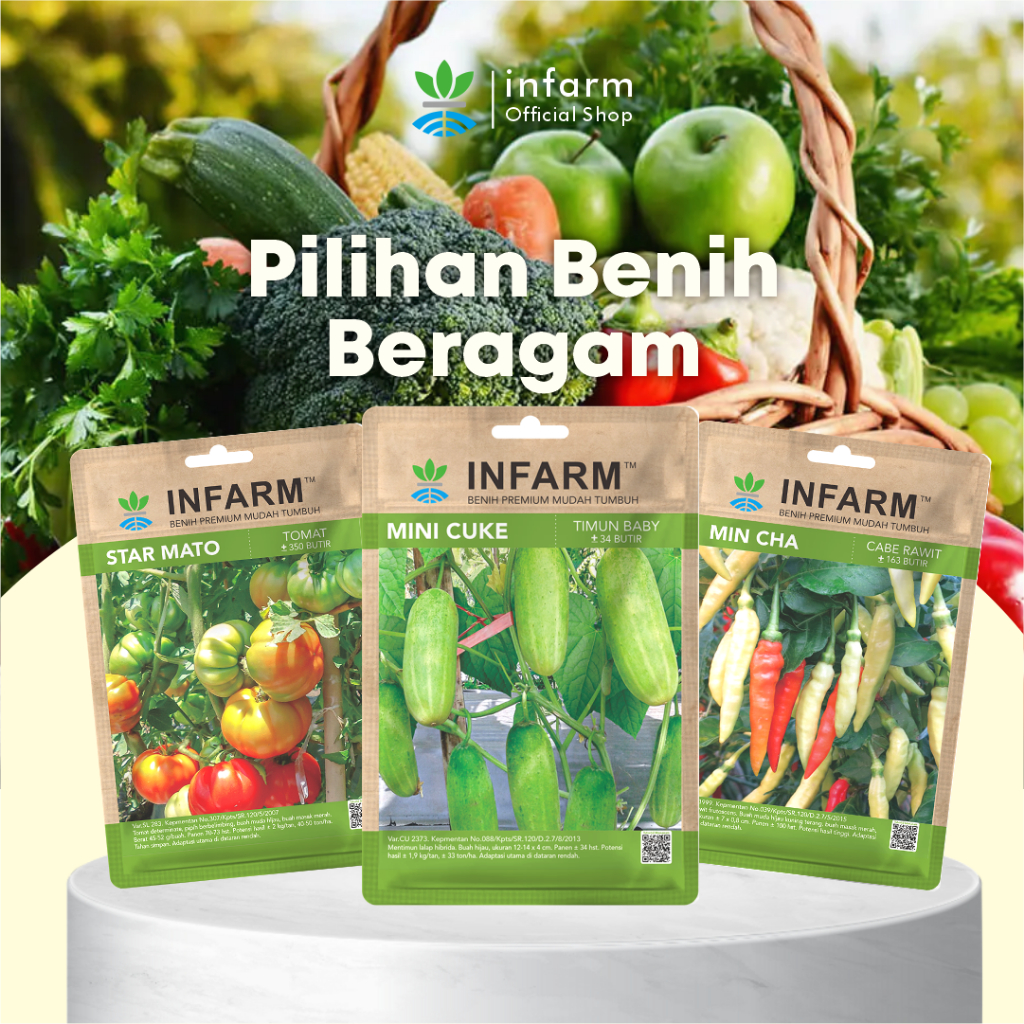 ID INFARM - BENIH BIBIT UNGGUL CABE RAWIT CABE MERAH BESAR CABAI RAWIT HIJAU CABAI PEDAS BENIH CABAI