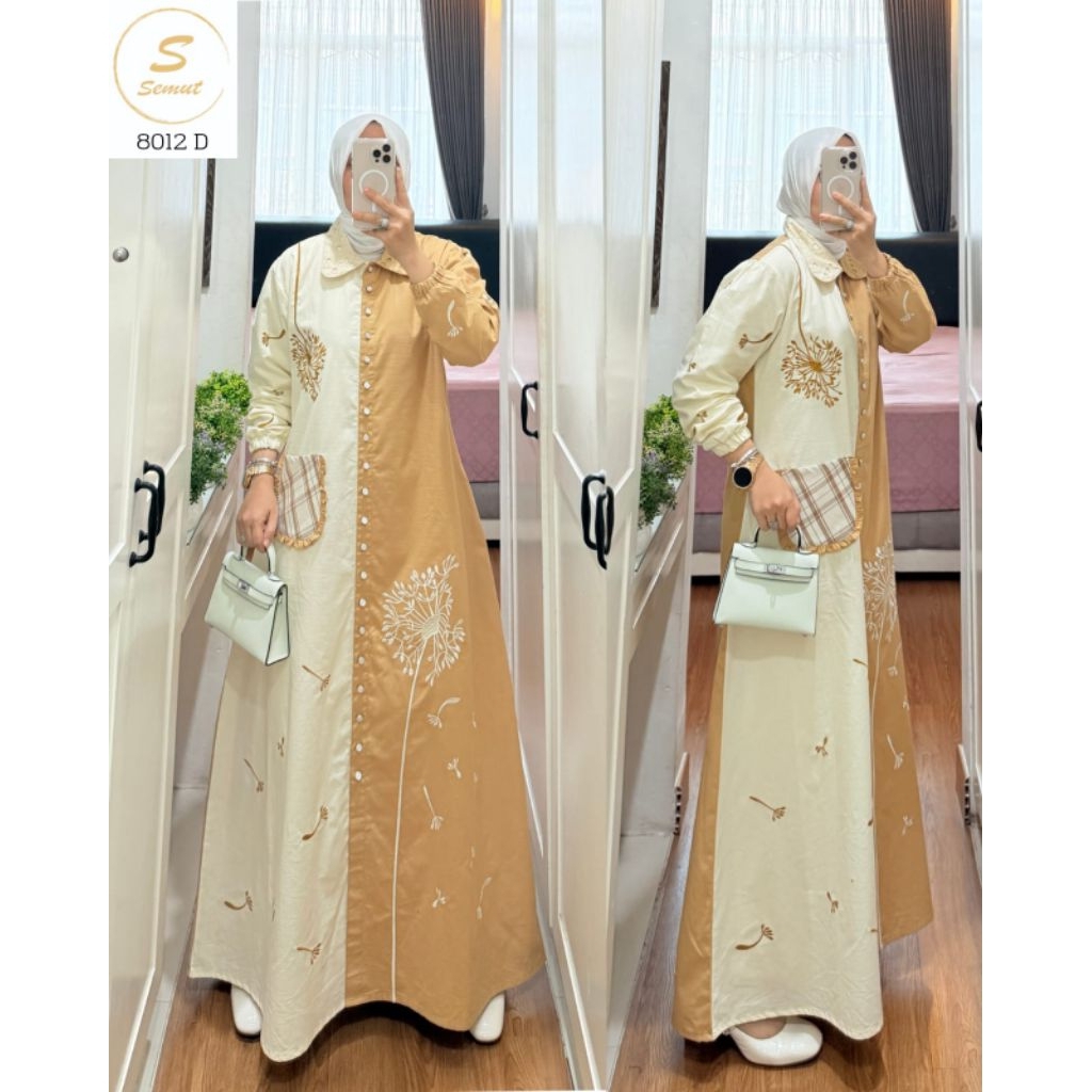 Gamis Syaina By Smut Premium Original/Gamis Bordir