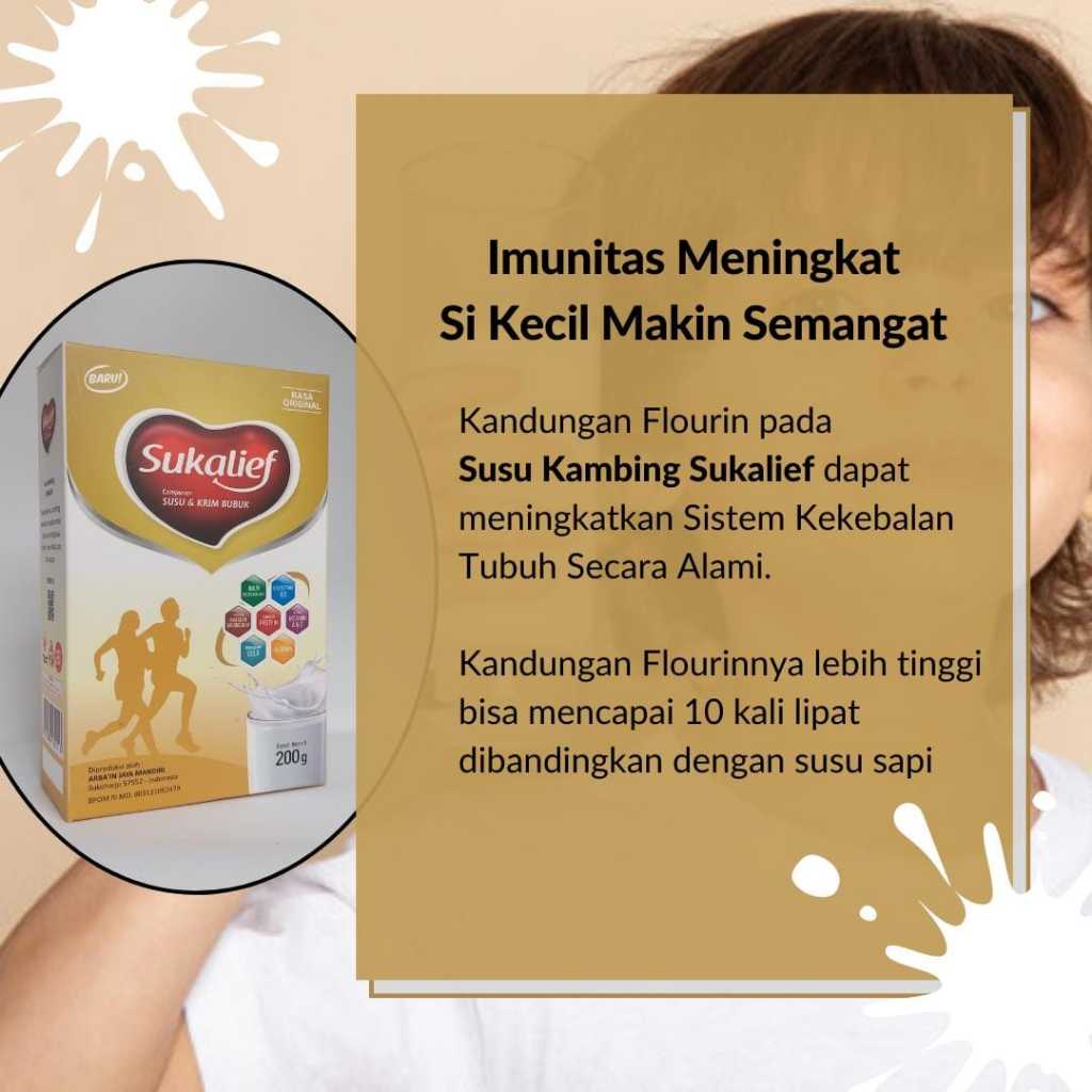 

Susu Kambing Etawa Sukalief Original 200 gr - Booster Imun keluarga