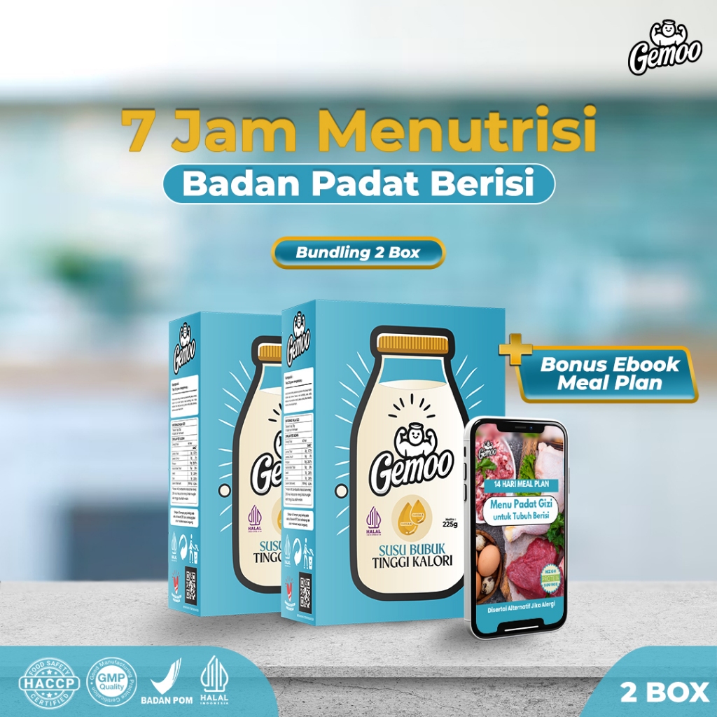 

GEMOO Susu Kambing Susu Kuda - Penggemuk Badan - Rendah Laktosa - Rasa Vanilla Creamy