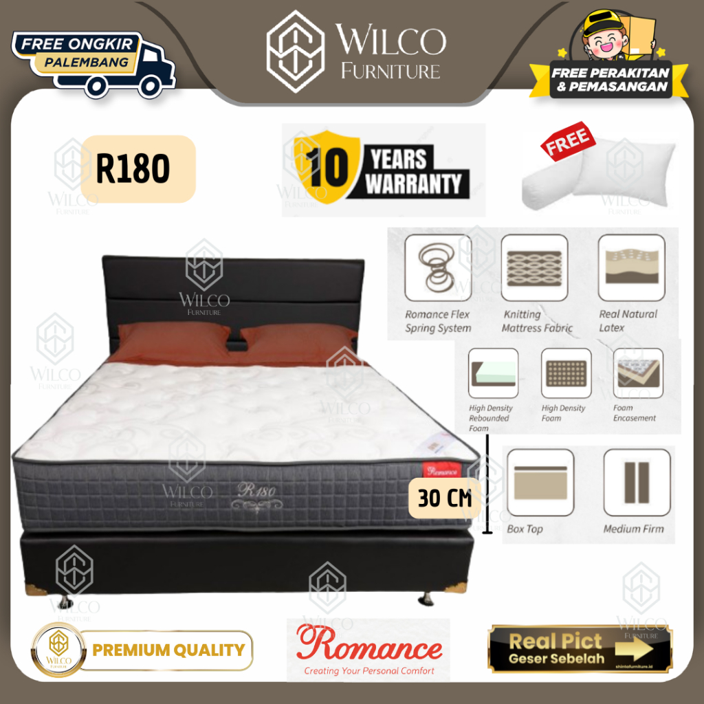 Kasur Matras Romance R180 | Springbed Romance R 180 Tinggi 30 Cm Murah Palembang