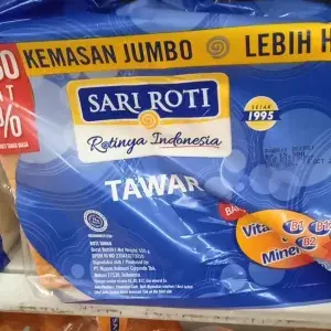 Roti sari roti tawar kemasan jumbo
