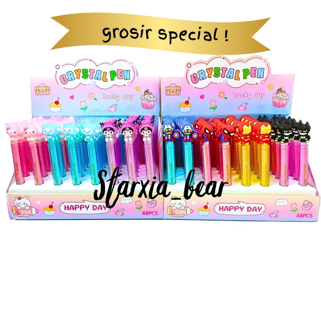 

Bolpen Crystal / Pulpen Lucu Unik Karakter Sanrio and Friends 1 Box 48 Pcs (HXC 288)