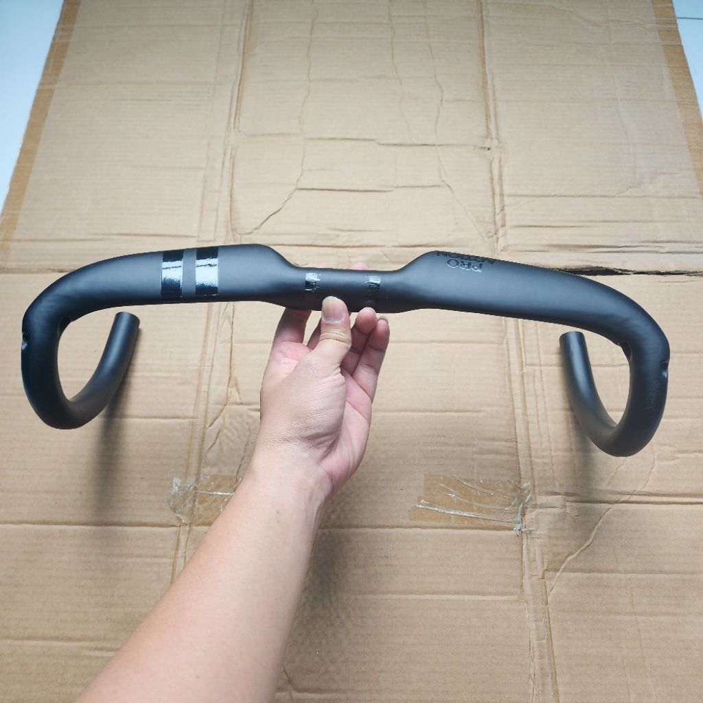 Dropbar Aero Carbon 44cm Inner Cable 170g 31.8 Roadbike Sepeda Lipat