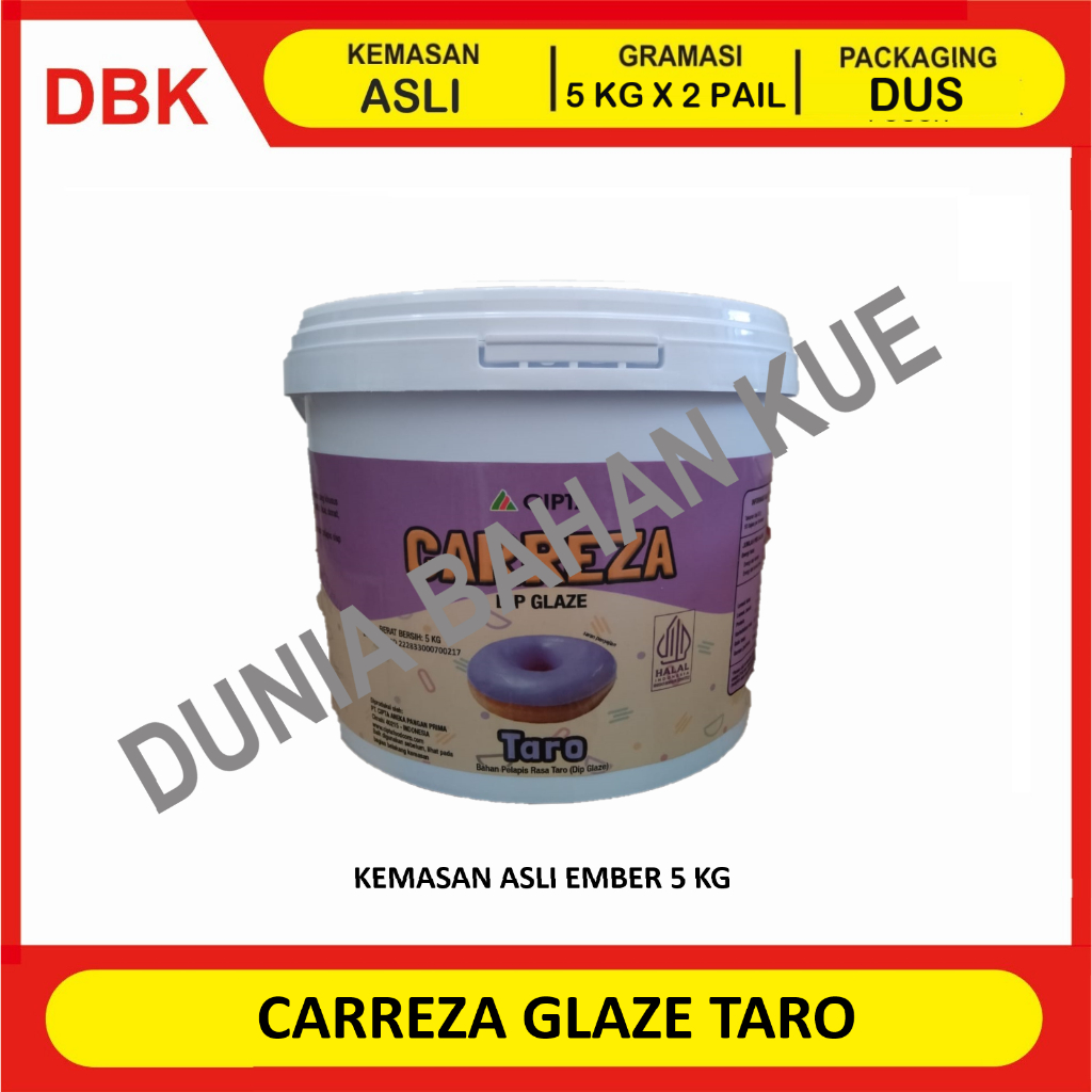 

GLAZE TARO 5 KG - 1 DUS 2 PCS / TARO DIP GLAZE SELAI OLESAN TOPPING